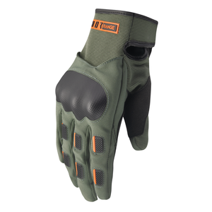 Thor Range Gloves - Army/Orange